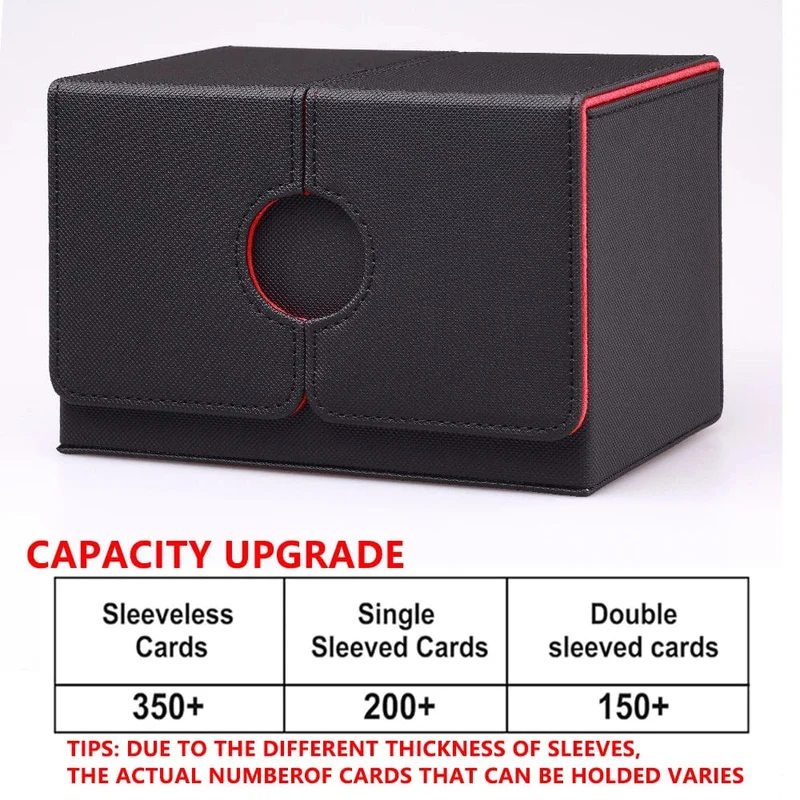 Kartenetui Kartenbox Magic TCG Mid Large Deck Case Einfarbige Aufbewahrungsbox Top Side-Loading Weihnachtsspielzeug Spiele-Sammelkarten