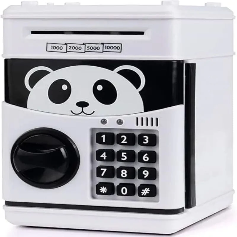 Sparschwein für Kinder, elektronisches Passwort, Sparschwein für Kinder, sicher, Panda, Einhorn, Cartoon, Mini-Geldautomaten, Spielzeug für Jungen und Mädchen