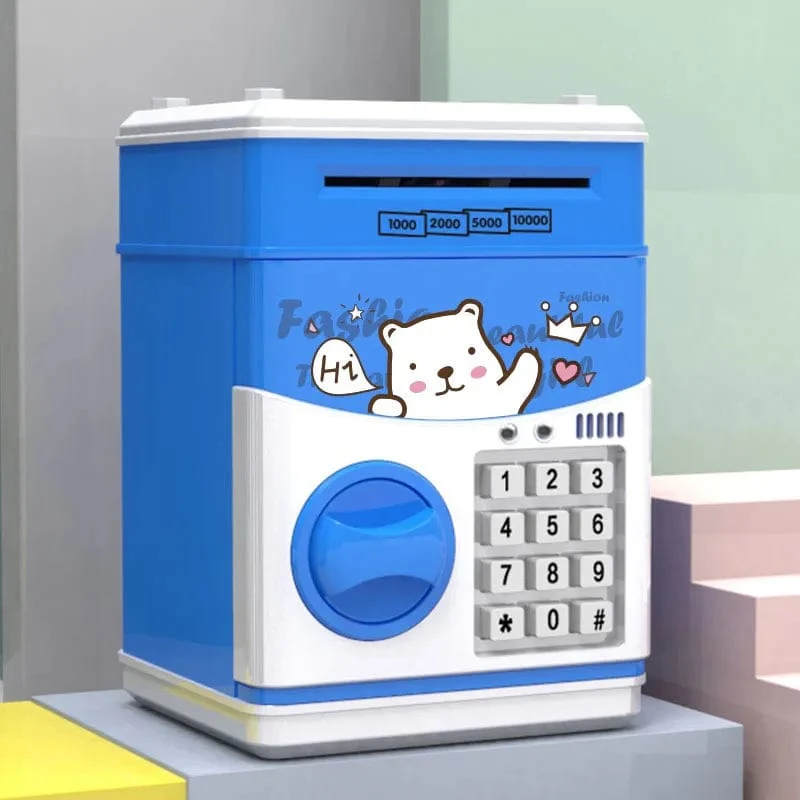 Sparschwein für Kinder, elektronisches Passwort, Sparschwein für Kinder, sicher, Panda, Einhorn, Cartoon, Mini-Geldautomaten, Spielzeug für Jungen und Mädchen