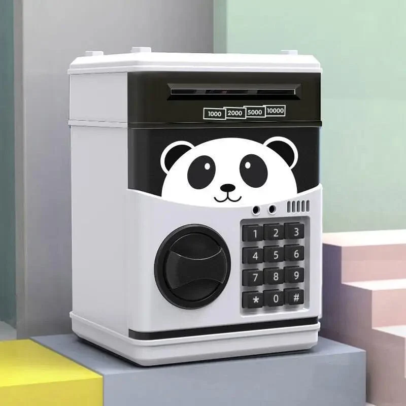 Sparschwein für Kinder, elektronisches Passwort, Sparschwein für Kinder, sicher, Panda, Einhorn, Cartoon, Mini-Geldautomaten, Spielzeug für Jungen und Mädchen