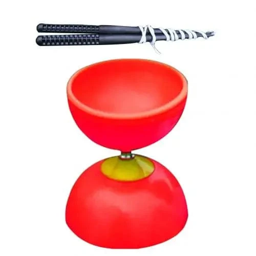Lustiges chinesisches YOYO 3 Lager Diabolo Set Metallstäbe Tasche Spielzeug für Kinder Kinder Erwachsene ältere Menschen Spielzeug