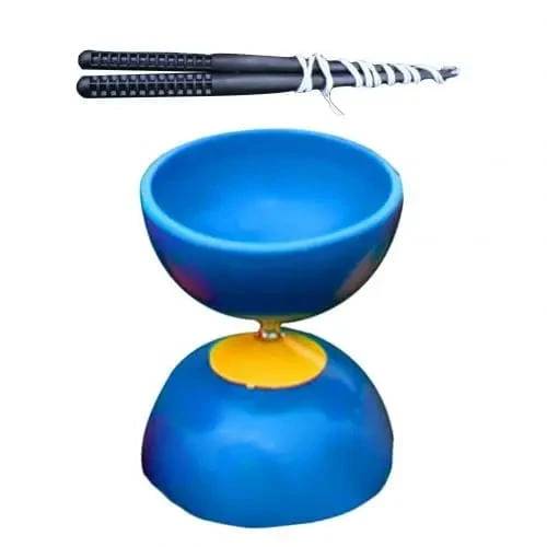 Lustiges chinesisches YOYO 3 Lager Diabolo Set Metallstäbe Tasche Spielzeug für Kinder Kinder Erwachsene ältere Menschen Spielzeug