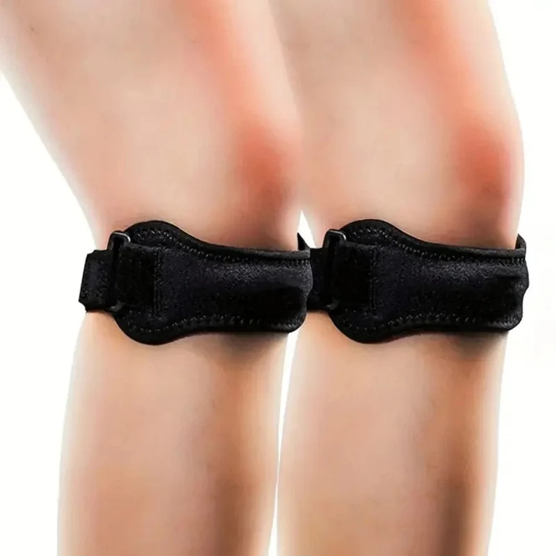 Verstellbare Kniesehne, Patellagurt, Sehnenstützband, Knie-Schmerzlinderung, Brace-Pads für Laufen, Basketball, Wandern, Sehnenscheidenentzündung