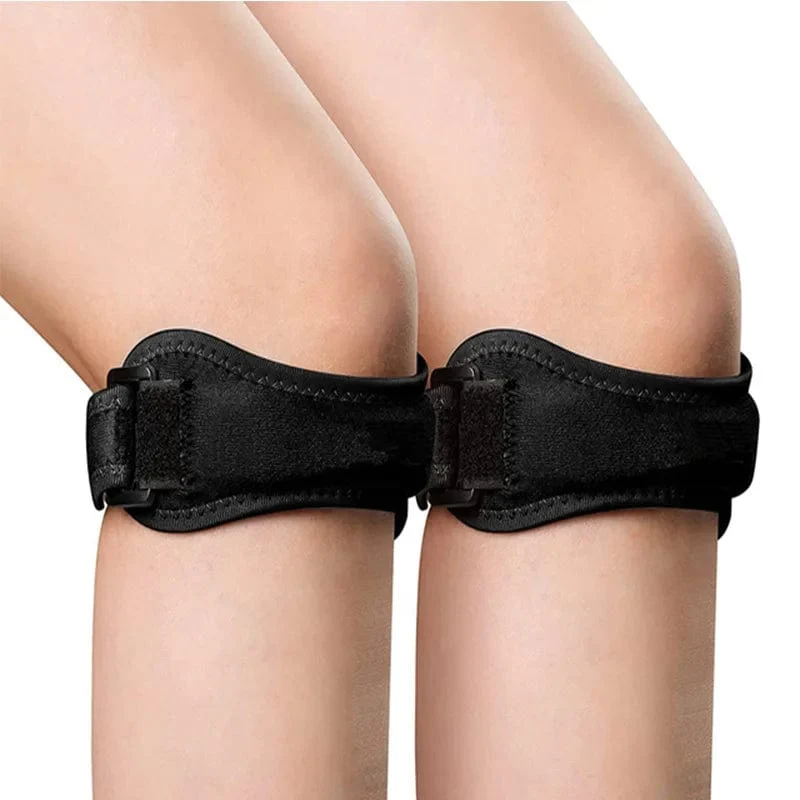 Verstellbare Kniesehne, Patellagurt, Sehnenstützband, Knie-Schmerzlinderung, Brace-Pads für Laufen, Basketball, Wandern, Sehnenscheidenentzündung