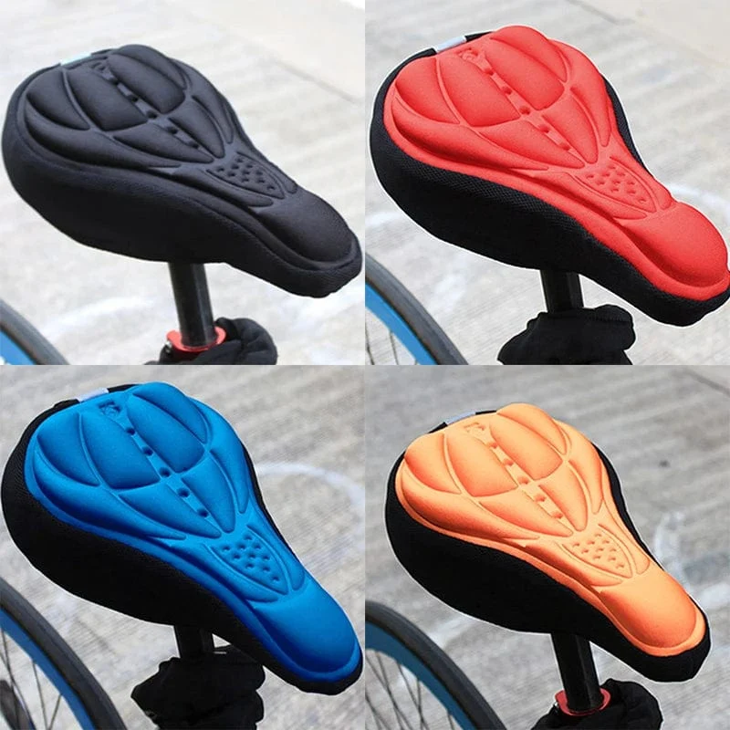 Neue 3D Fahrrad Sattel Weiche Abdeckung Komfort Atmungsaktive Schwamm Schaum Sitzkissen Radfahren Sitz Pad Ciclismo Mountainbike Zubehör