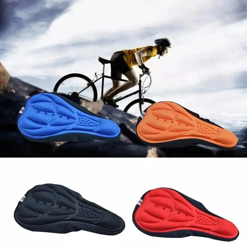 Neue 3D Fahrrad Sattel Weiche Abdeckung Komfort Atmungsaktive Schwamm Schaum Sitzkissen Radfahren Sitz Pad Ciclismo Mountainbike Zubehör
