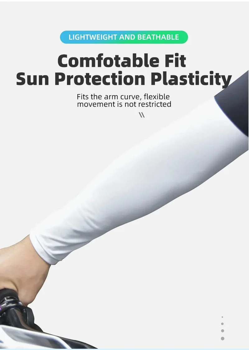 PNS Sommer-Radsport-Ärmel, Eisseide, Armstulpen, Unisex, Sonnenschutz, UV-Arm-Abdeckung, atmungsaktiv, Radfahren, Arm-Hülse, Sport-Ärmelmanschette