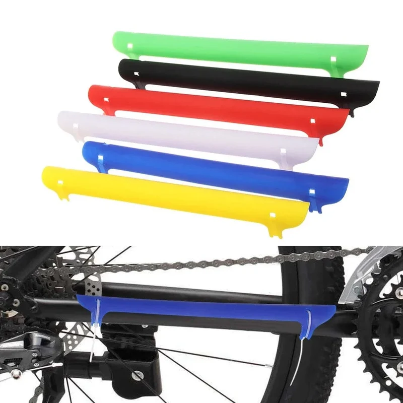 1PC Kunststoff Fahrrad Kette Schutz Radfahren Rahmen Schutz Kettenstrebe Hinten Gabel Schutz Abdeckung Pad MTB Rennrad Teile Zubehör