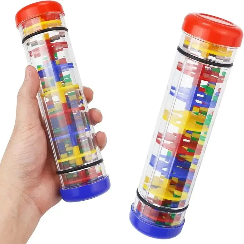 Babyspielzeug 6–12 Monate, entwicklungsfördernd, sensorischer Regenstab, Shaker, Rassel, Regenmacher, Babyspielzeug, Regenstab, Musikinstrument für Babys