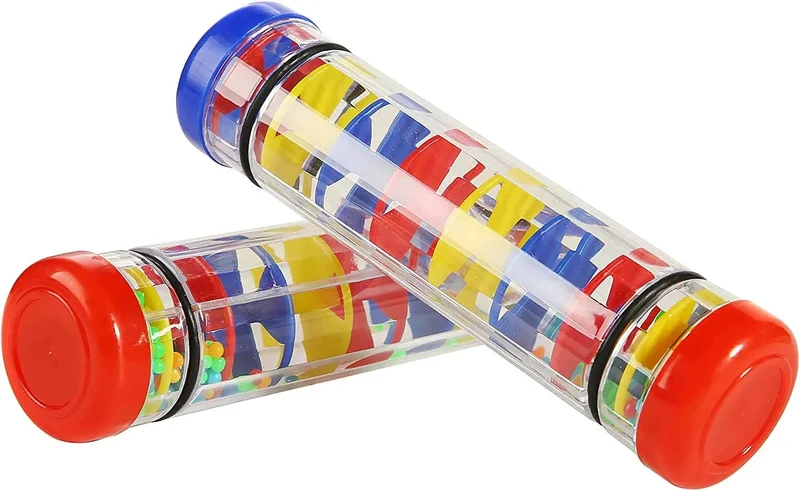 Babyspielzeug 6–12 Monate, entwicklungsfördernd, sensorischer Regenstab, Shaker, Rassel, Regenmacher, Babyspielzeug, Regenstab, Musikinstrument für Babys