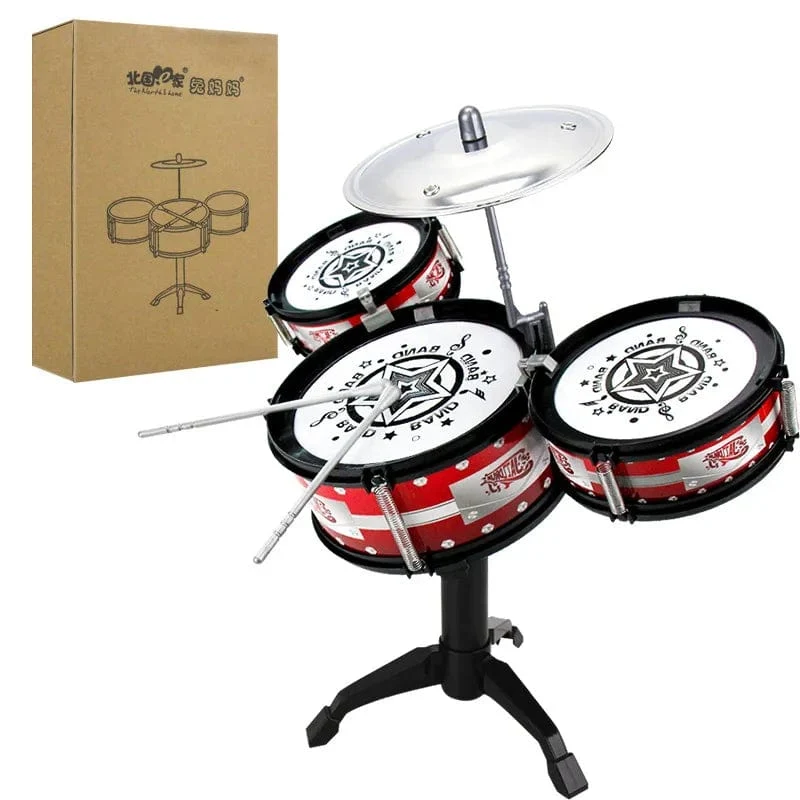 Simulation Drum Set Junior Drums Kit Jazz Drums Percussion Musical Instrument Weisheit Entwicklung Spielzeug Für Kinder Kid Geschenke