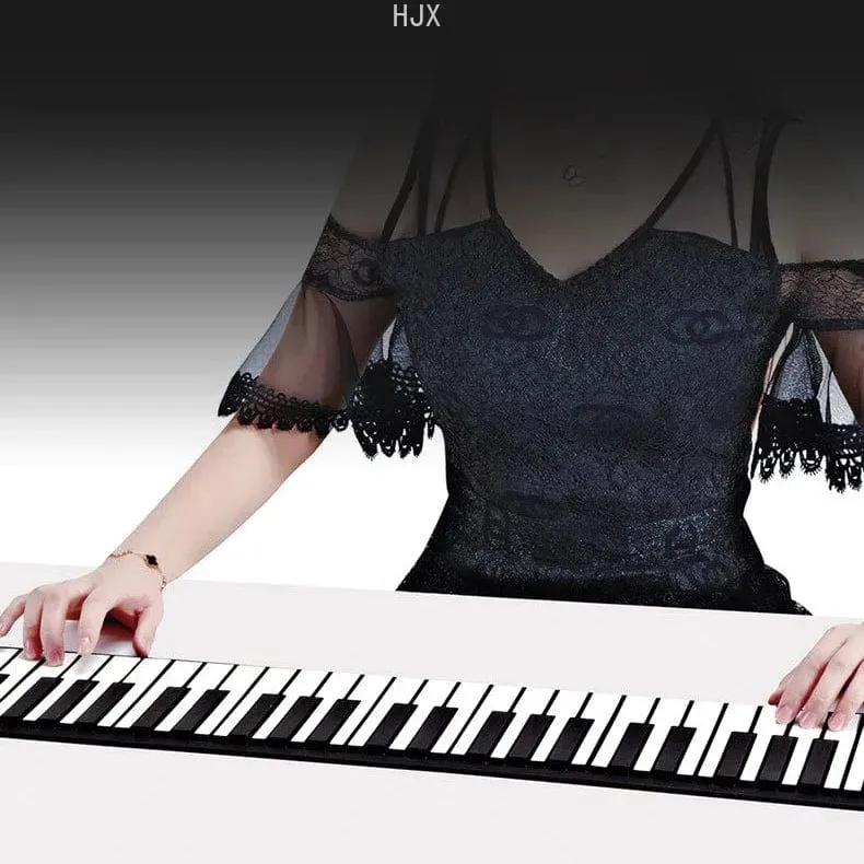 88 61 Tasten Hand Roll Piano Spielzeug für Kinder Jungen pädagogisches Tasteninstrument Mädchen lernen Musik Kinder elektronisches Musical