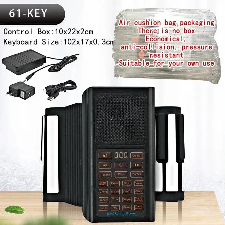 88 61 Tasten Hand Roll Piano Spielzeug für Kinder Jungen pädagogisches Tasteninstrument Mädchen lernen Musik Kinder elektronisches Musical