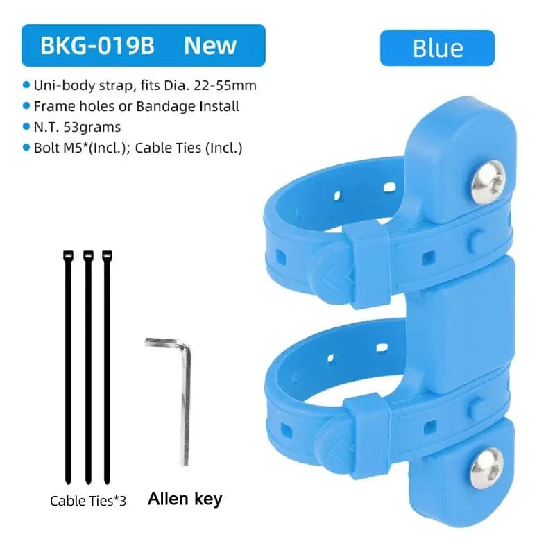 Fahrrad Flaschenhalter Adapter 5 Farben Silikon Flaschenhalter Gurt Sattelstütze Gabel Rahmen Multi-Position Montage Fahrradteile