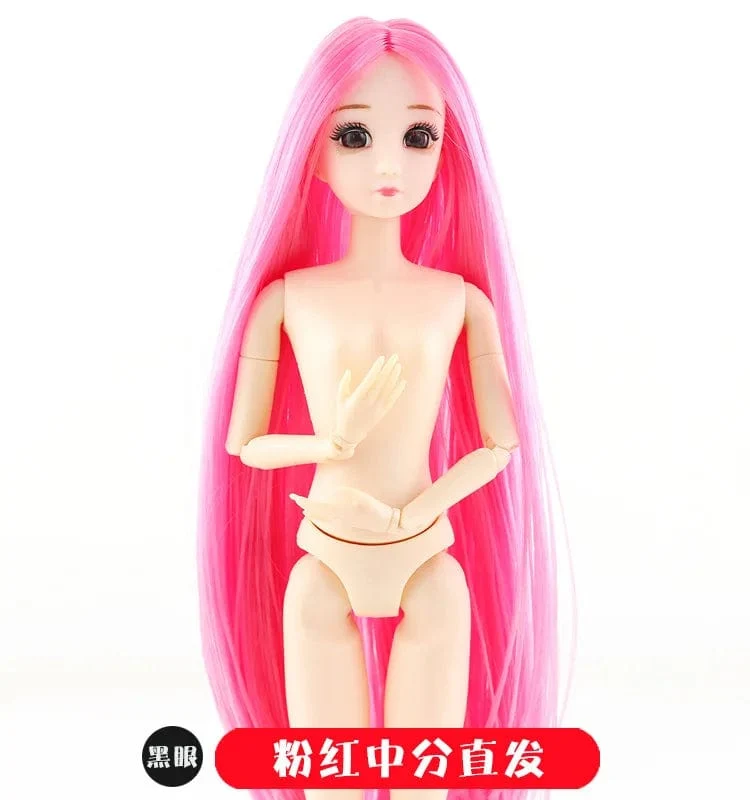 30cm Puppenspielzeug für Mädchen 1/6 BJD Puppen Körper Make-up 3D Augen Schöne Prinzessin Baby Mädchen Puppen Plastik DIY Spielzeug für Mädchen