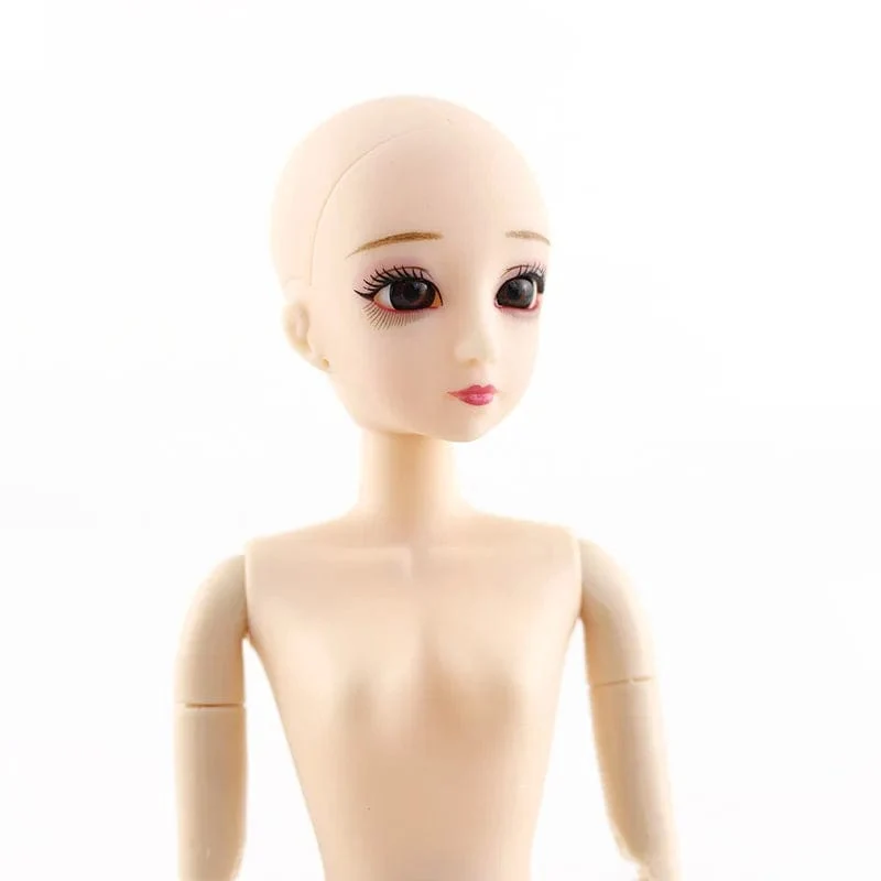 30cm Puppenspielzeug für Mädchen 1/6 BJD Puppen Körper Make-up 3D Augen Schöne Prinzessin Baby Mädchen Puppen Plastik DIY Spielzeug für Mädchen