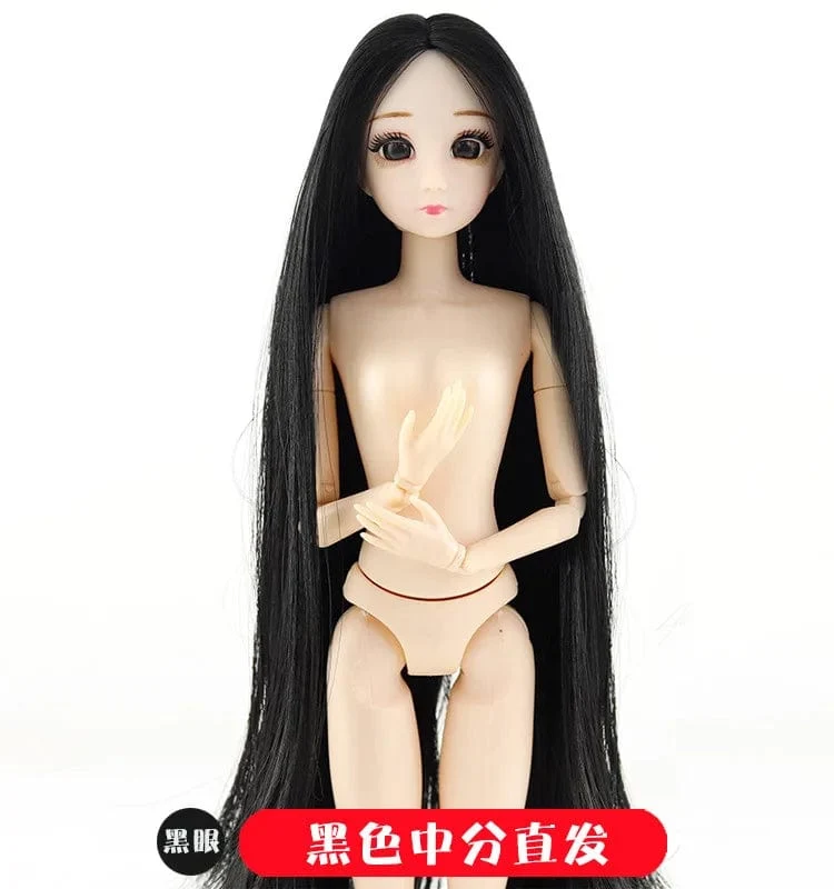 30cm Puppenspielzeug für Mädchen 1/6 BJD Puppen Körper Make-up 3D Augen Schöne Prinzessin Baby Mädchen Puppen Plastik DIY Spielzeug für Mädchen