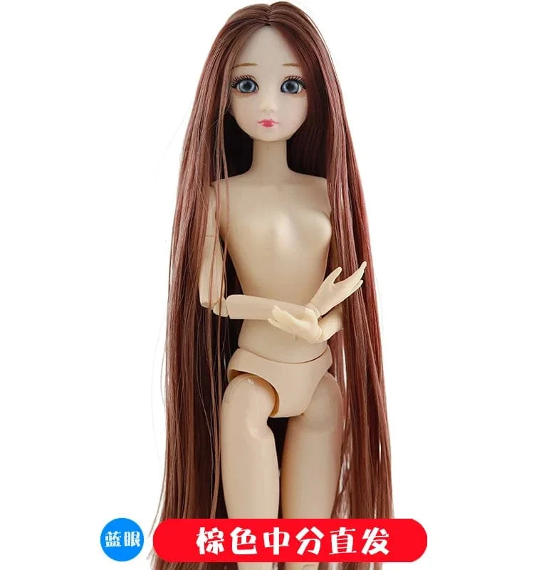 30cm Puppenspielzeug für Mädchen 1/6 BJD Puppen Körper Make-up 3D Augen Schöne Prinzessin Baby Mädchen Puppen Plastik DIY Spielzeug für Mädchen