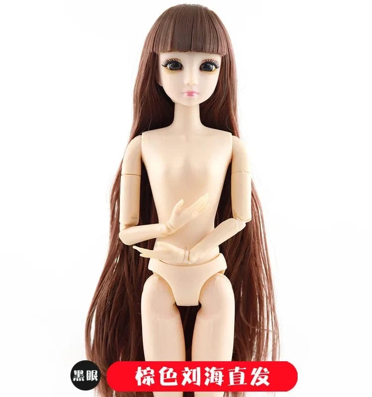 30cm Puppenspielzeug für Mädchen 1/6 BJD Puppen Körper Make-up 3D Augen Schöne Prinzessin Baby Mädchen Puppen Plastik DIY Spielzeug für Mädchen