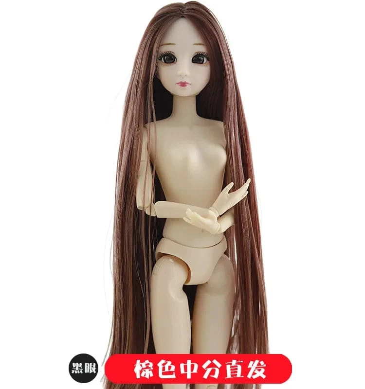 30cm Puppenspielzeug für Mädchen 1/6 BJD Puppen Körper Make-up 3D Augen Schöne Prinzessin Baby Mädchen Puppen Plastik DIY Spielzeug für Mädchen