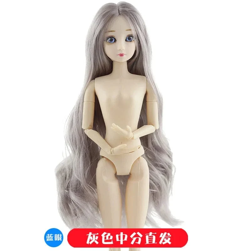30cm Puppenspielzeug für Mädchen 1/6 BJD Puppen Körper Make-up 3D Augen Schöne Prinzessin Baby Mädchen Puppen Plastik DIY Spielzeug für Mädchen