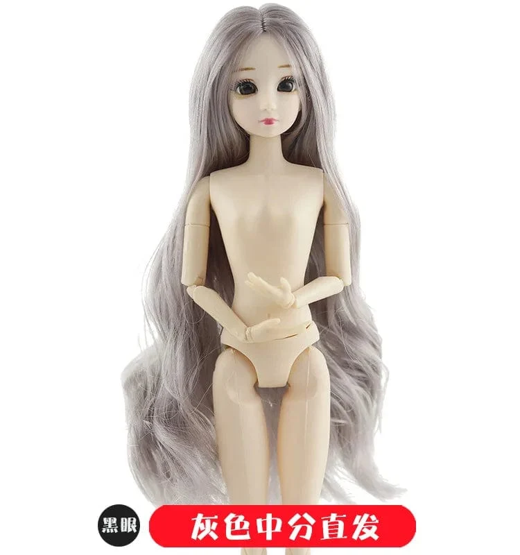 30cm Puppenspielzeug für Mädchen 1/6 BJD Puppen Körper Make-up 3D Augen Schöne Prinzessin Baby Mädchen Puppen Plastik DIY Spielzeug für Mädchen