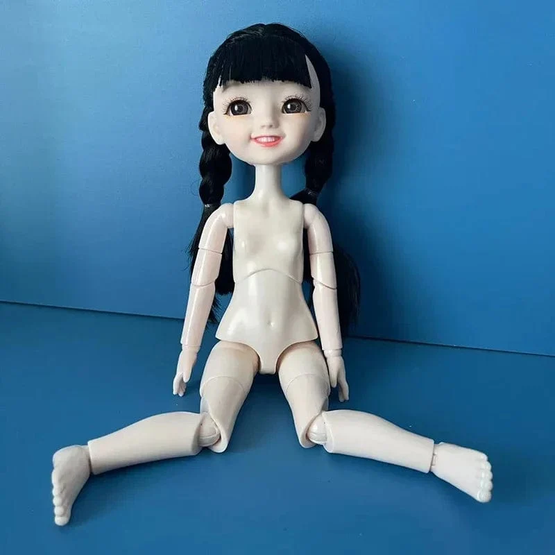 Mode 1/6 Bjd Puppe Schwarz Geflecht 30 cm Puppe Mehrere Gemeinsame Mobilität Mädchen Kinder Puppe Spielzeug Geschenk