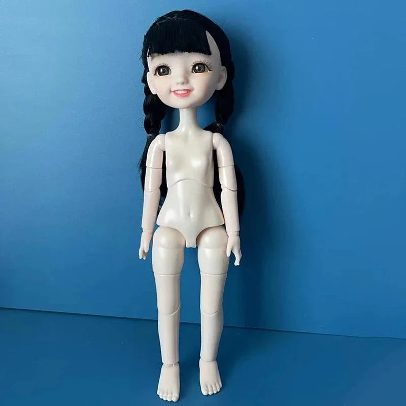 Mode 1/6 Bjd Puppe Schwarz Geflecht 30 cm Puppe Mehrere Gemeinsame Mobilität Mädchen Kinder Puppe Spielzeug Geschenk