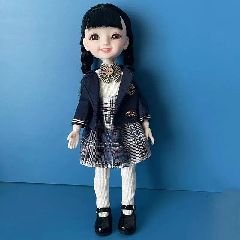 Mode 1/6 Bjd Puppe Schwarz Geflecht 30 cm Puppe Mehrere Gemeinsame Mobilität Mädchen Kinder Puppe Spielzeug Geschenk