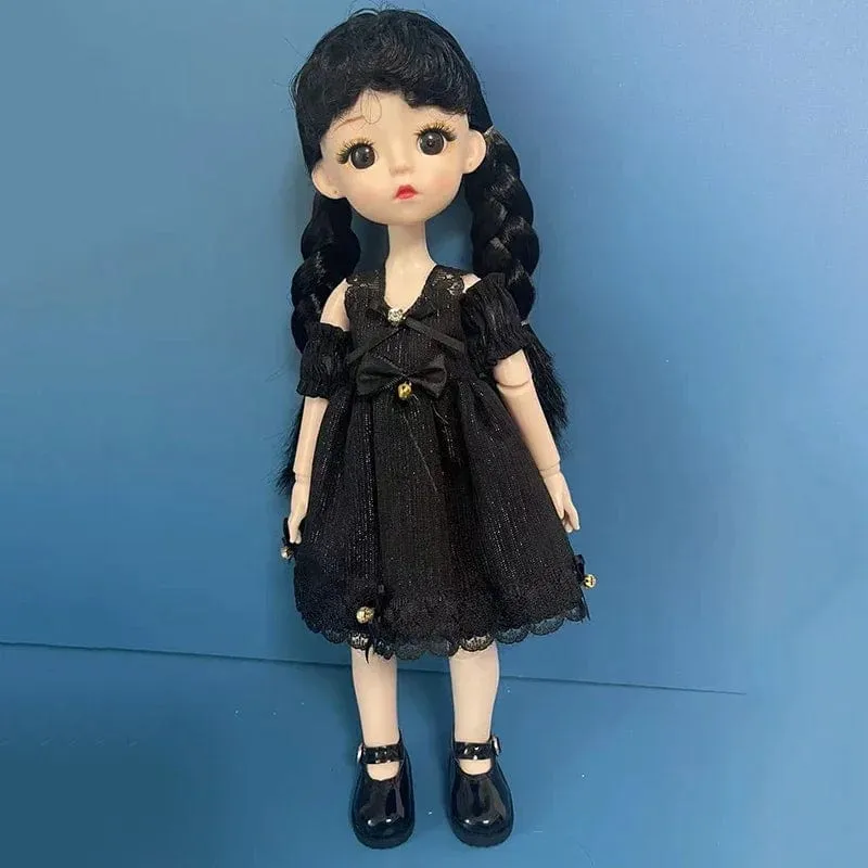 Mode 1/6 Bjd Puppe Schwarz Geflecht 30 cm Puppe Mehrere Gemeinsame Mobilität Mädchen Kinder Puppe Spielzeug Geschenk