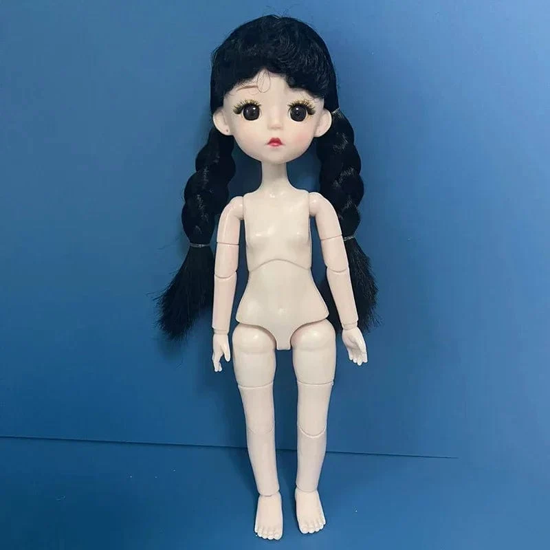 Mode 1/6 Bjd Puppe Schwarz Geflecht 30 cm Puppe Mehrere Gemeinsame Mobilität Mädchen Kinder Puppe Spielzeug Geschenk