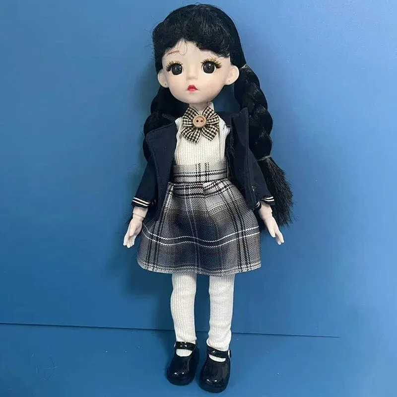 Mode 1/6 Bjd Puppe Schwarz Geflecht 30 cm Puppe Mehrere Gemeinsame Mobilität Mädchen Kinder Puppe Spielzeug Geschenk
