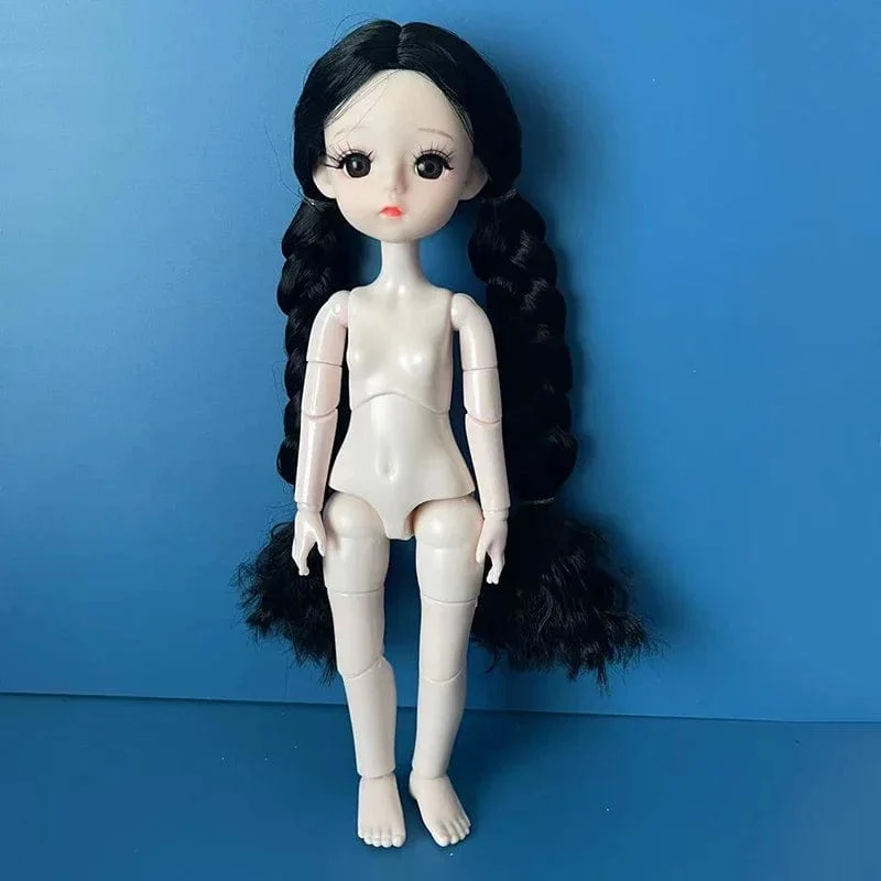 Mode 1/6 Bjd Puppe Schwarz Geflecht 30 cm Puppe Mehrere Gemeinsame Mobilität Mädchen Kinder Puppe Spielzeug Geschenk