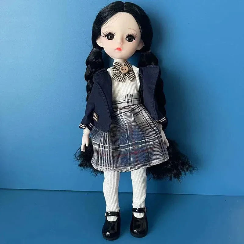Mode 1/6 Bjd Puppe Schwarz Geflecht 30 cm Puppe Mehrere Gemeinsame Mobilität Mädchen Kinder Puppe Spielzeug Geschenk