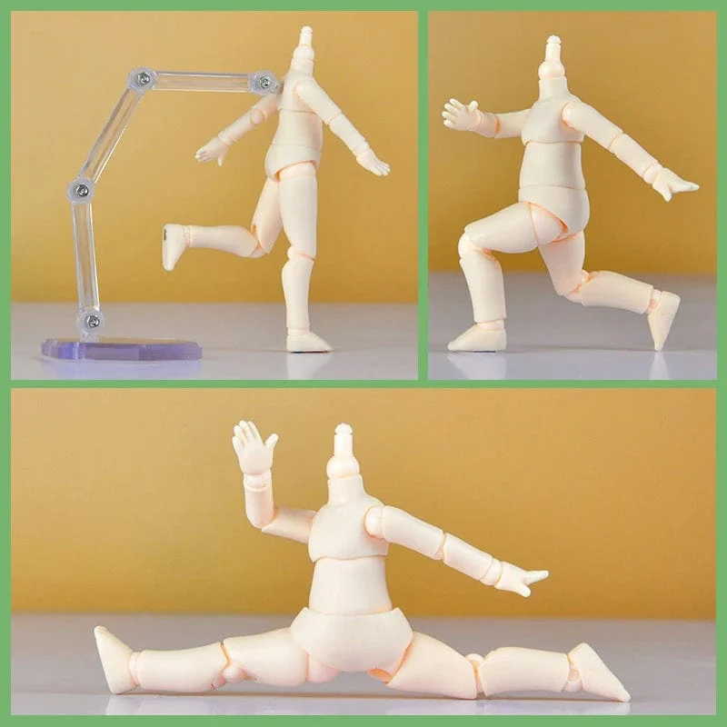 9.6 cm 11CM Bewegliche Gelenke Puppe spielzeug YMY körper geeignet für GSC kopf ob11 1/12BJD puppe körper sphärische joint puppe spielzeug hand set