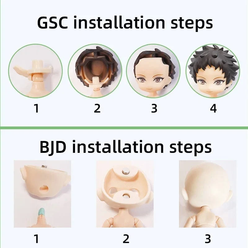 9.6 cm 11CM Bewegliche Gelenke Puppe spielzeug YMY körper geeignet für GSC kopf ob11 1/12BJD puppe körper sphärische joint puppe spielzeug hand set