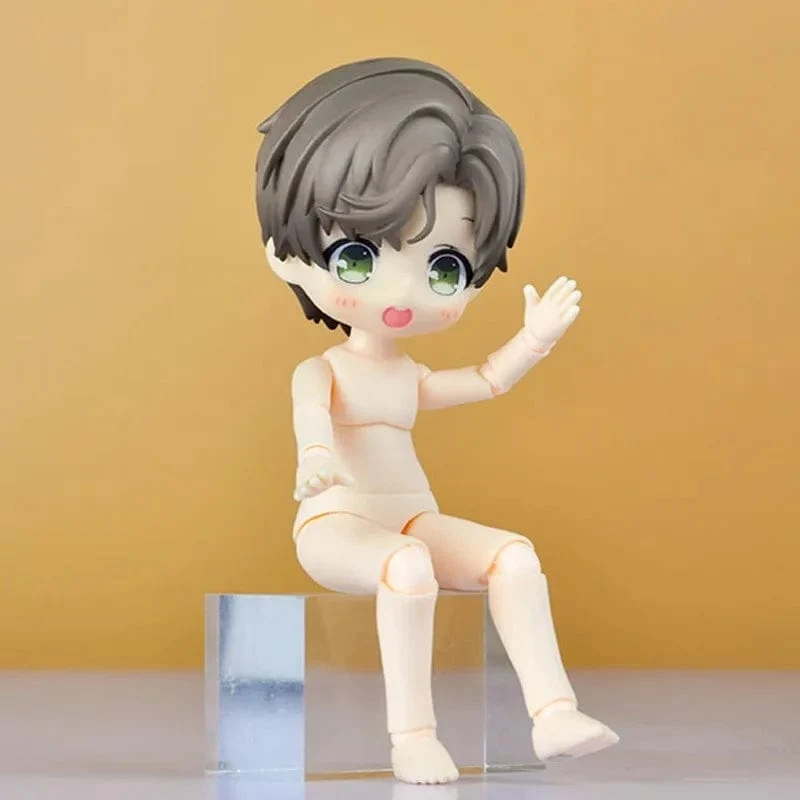 9.6 cm 11CM Bewegliche Gelenke Puppe spielzeug YMY körper geeignet für GSC kopf ob11 1/12BJD puppe körper sphärische joint puppe spielzeug hand set