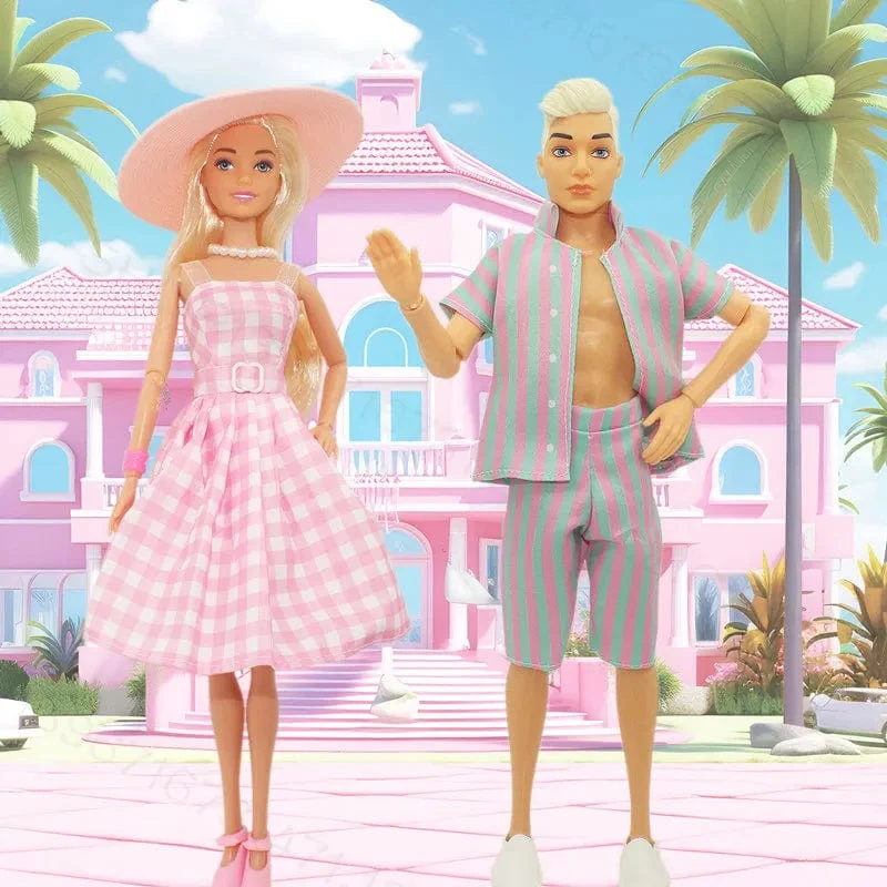 Neue 30 cm große weibliche/männliche Puppe Paar Puppe mit Kleidung Anzug Dress Up Spielzeug für Kinder