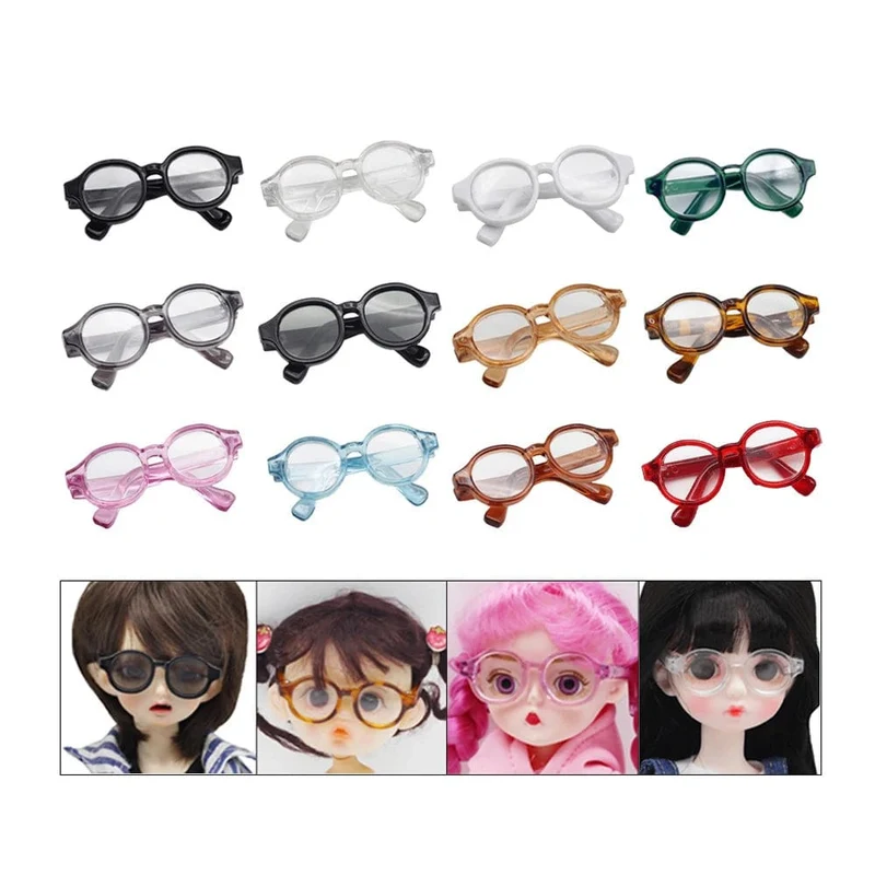 Modepuppenbrille für 1/3 1/6 1/8 60 cm BJD Blyth Puppe Plüschtier Sonnenbrille DIY Zubehör Anziehspielzeug Geschenk