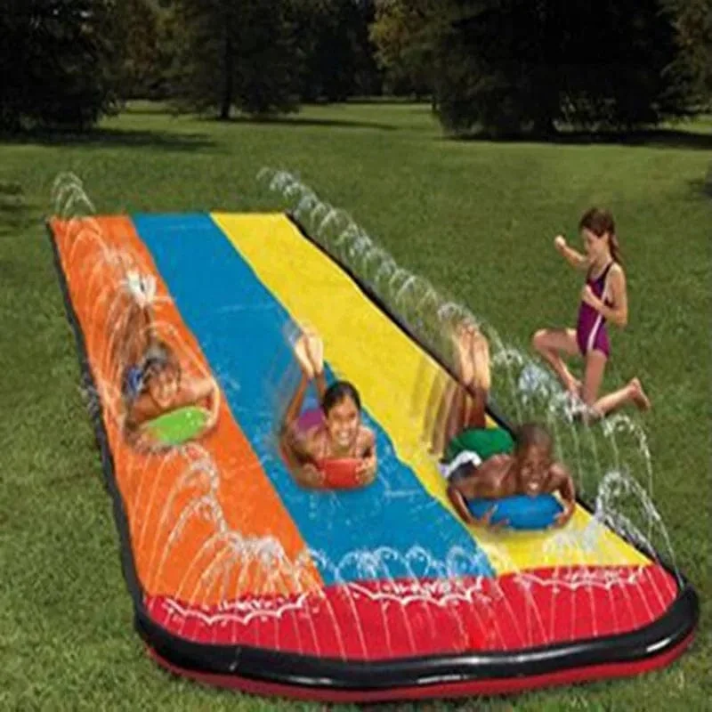 Sommer Kinder Aufblasbare Wasser Rutsche Outdoor Hinterhof eltern-kind-Wasser Spielzeug Spiele Zentrum Hinterhof Pools Spielzeug Kinder Wasser park