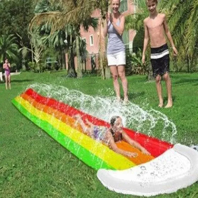 Sommer Kinder Aufblasbare Wasser Rutsche Outdoor Hinterhof eltern-kind-Wasser Spielzeug Spiele Zentrum Hinterhof Pools Spielzeug Kinder Wasser park