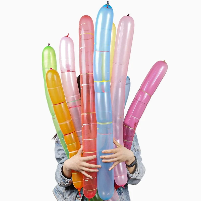 10/20PCS Rakete Lange Luftballons Aufblasbare Fliegende Luft Bälle Spielzeug Kinder Geburtstag Party Dekoration Latex Ballons Klassisches Spielzeug