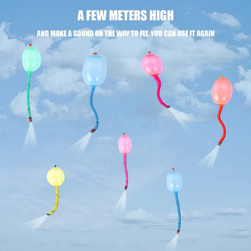 10/20PCS Rakete Lange Luftballons Aufblasbare Fliegende Luft Bälle Spielzeug Kinder Geburtstag Party Dekoration Latex Ballons Klassisches Spielzeug