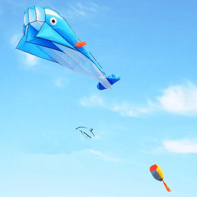 Kostenloser Versand großer Delphin-Drachen, der weiche Drachen fliegt, Linie Ripstop-Nylon, Outdoor-Spielzeug, Oktopus-Drachenfabrik, Alien, aufblasbare Drachen