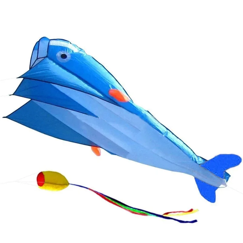 Kostenloser Versand großer Delphin-Drachen, der weiche Drachen fliegt, Linie Ripstop-Nylon, Outdoor-Spielzeug, Oktopus-Drachenfabrik, Alien, aufblasbare Drachen