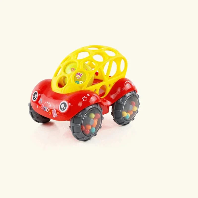Aufblasbares Baby-Krabbelroller-Spielzeug mit Rassel und Ball, PVC, frühe Entwicklung, Fitness-Spielzeug, frühes pädagogisches Spielzeug für Kinder