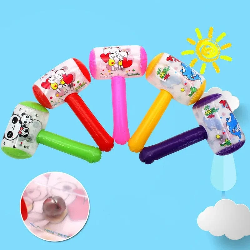 1-5 stücke Aufblasbarer Hammer Mit Bell Air Hammer Baby Kinder Spielzeug Party Favors Aufblasbares Spielzeug Pool Beach Party Spielzeug