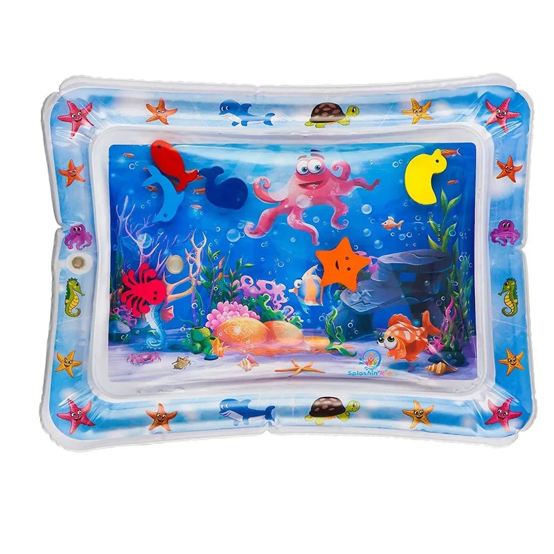 Meerestier-Druck, aufblasbare Baby-Spielmatte, Kleinkindspielzeug für Neugeborene, Jungen, Mädchen, Wasserunterhaltung, Spielen, Schwimmspiele, Spielzeug