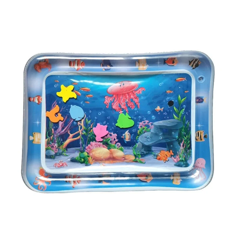Meerestier-Druck, aufblasbare Baby-Spielmatte, Kleinkindspielzeug für Neugeborene, Jungen, Mädchen, Wasserunterhaltung, Spielen, Schwimmspiele, Spielzeug
