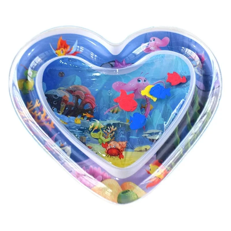 Meerestier-Druck, aufblasbare Baby-Spielmatte, Kleinkindspielzeug für Neugeborene, Jungen, Mädchen, Wasserunterhaltung, Spielen, Schwimmspiele, Spielzeug